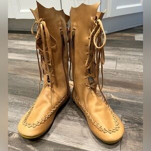 Gipsy Dharma Handmade Lace Up Boots EU 39 US 8 Fairy larp Cosplay $270 New